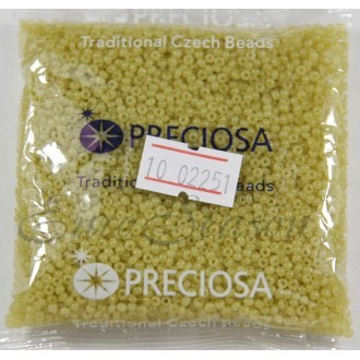 Бисер Preciosa круглый 10/0 цв.02251 непрозрачный алебастр окрашенный (цена за уп/50г)